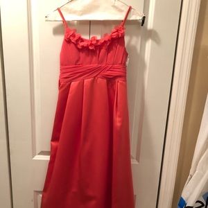 Coral / watermelon bridesmaid formal dress Sz 12
